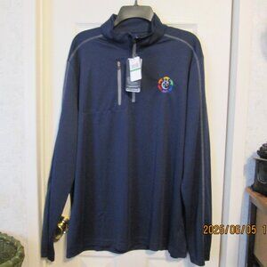 NWT Men's Calloway Golf Navy Pullover 1/4 Zip Size Large